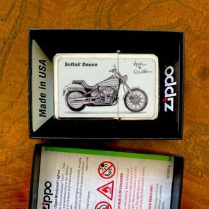 Soft tail motorcycle zippo